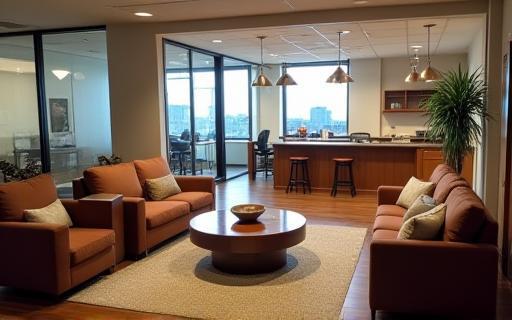 Comfortable break room or common area for relaxation