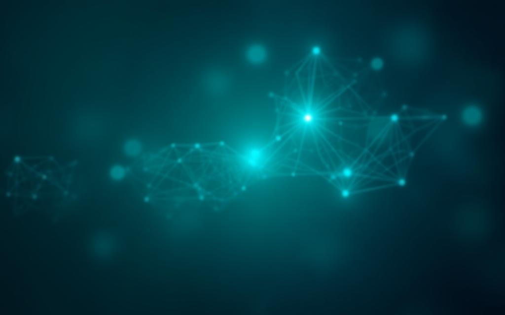 Abstract AI background with glowing lines