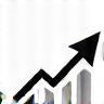 Growing graph icon representing growth and learning