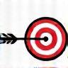 Target with arrow icon representing impactful work