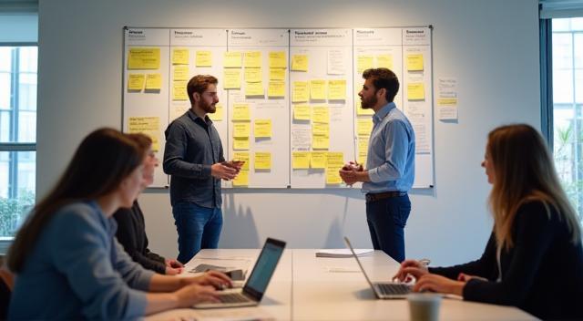 Product managers discussing strategy